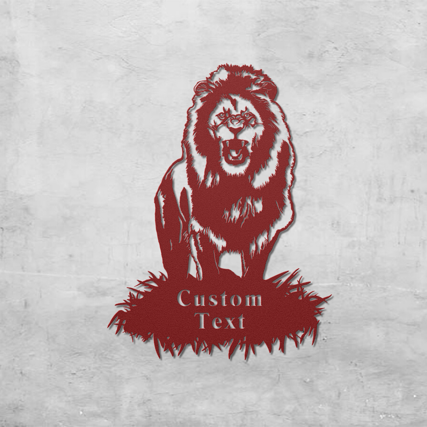 Roaring Lion Metal Art