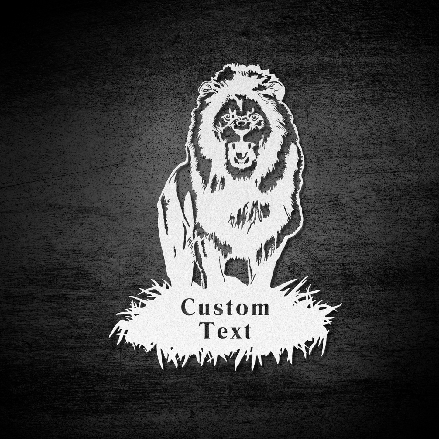Roaring Lion Metal Art