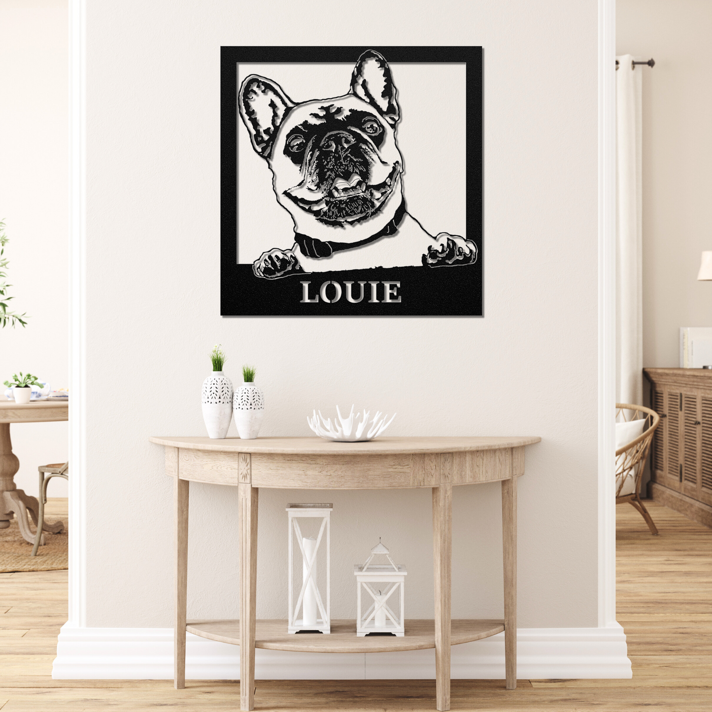 Custom Metal Pet Portrait Wall Art