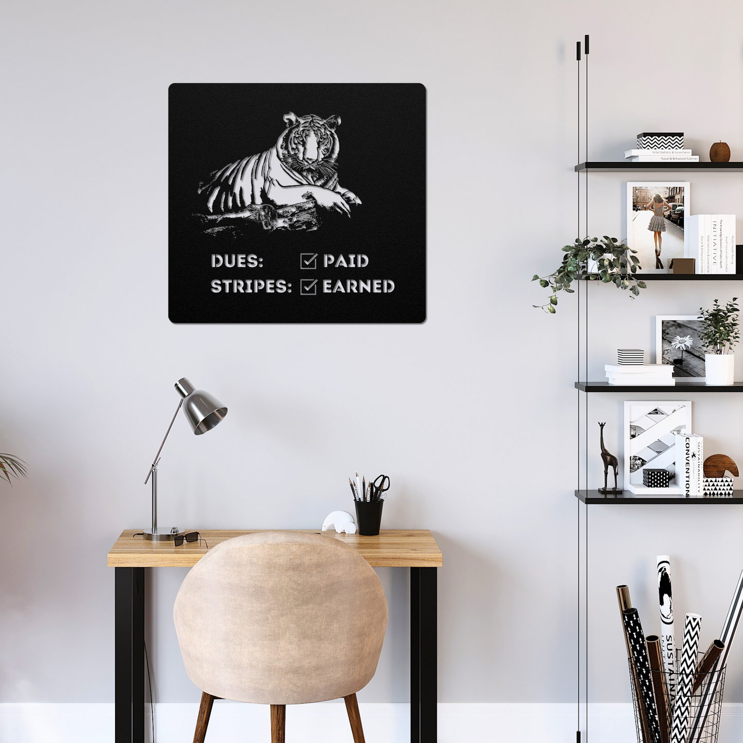 Tiger Metal Art (personalized upon request)