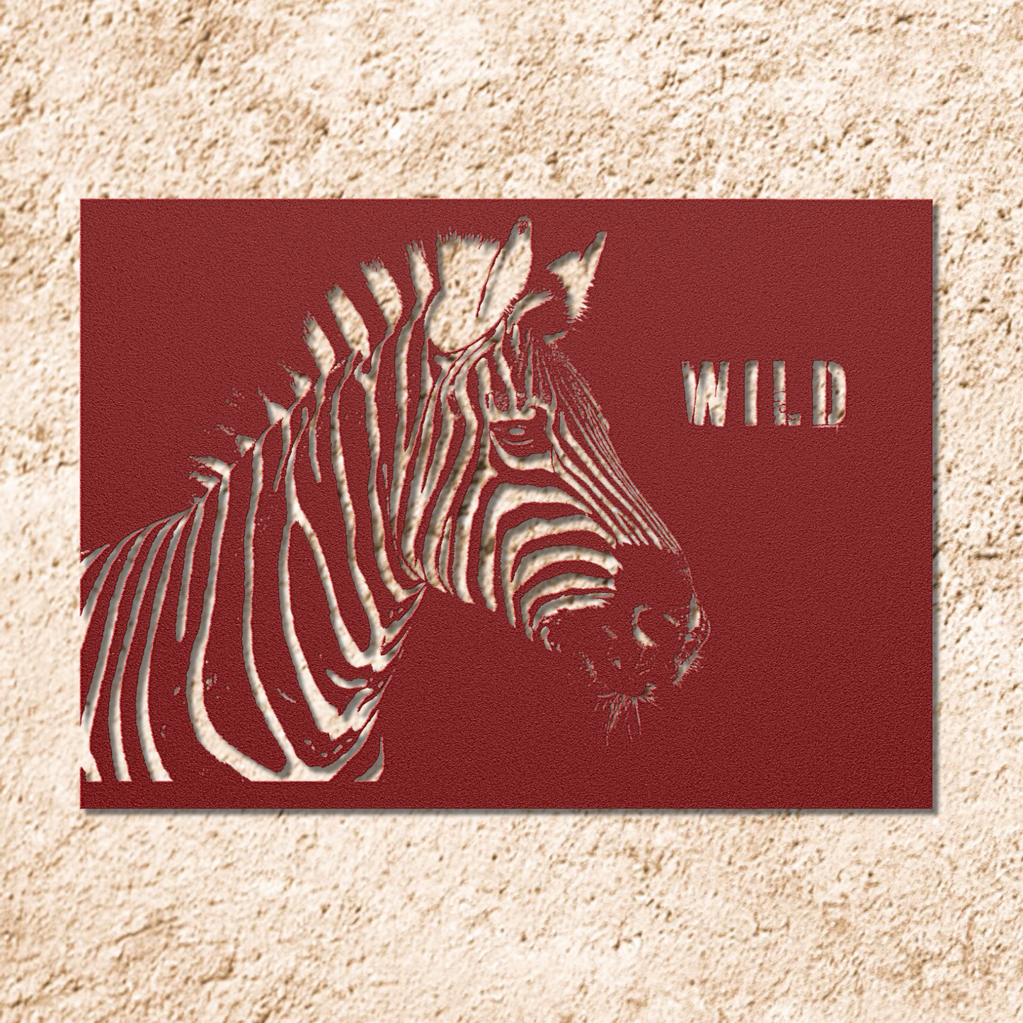 Zebra Metal Art